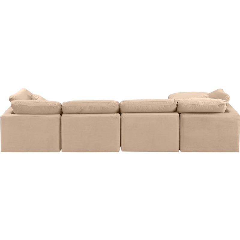 Diamond Modern Furniture Meridian Sectionals Stationary 147Beige-Sec5A IMAGE 3