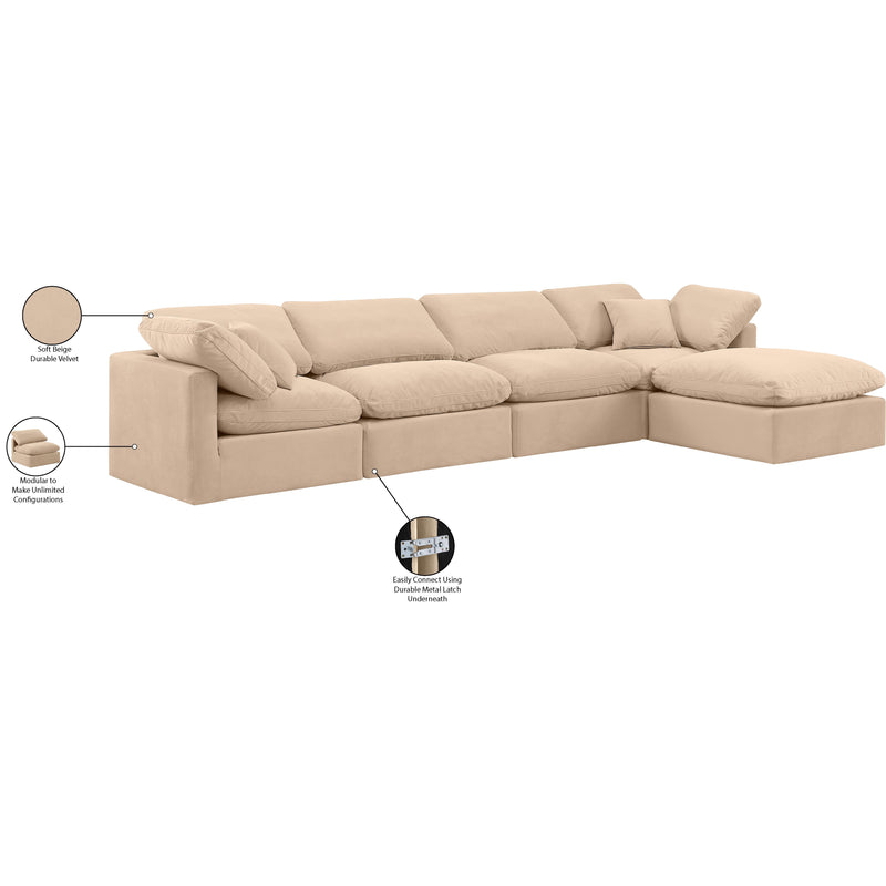 Diamond Modern Furniture Meridian Sectionals Stationary 147Beige-Sec5A IMAGE 8