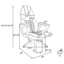 Bruce Upholstered Adjustable Home Office Desk Chair Black