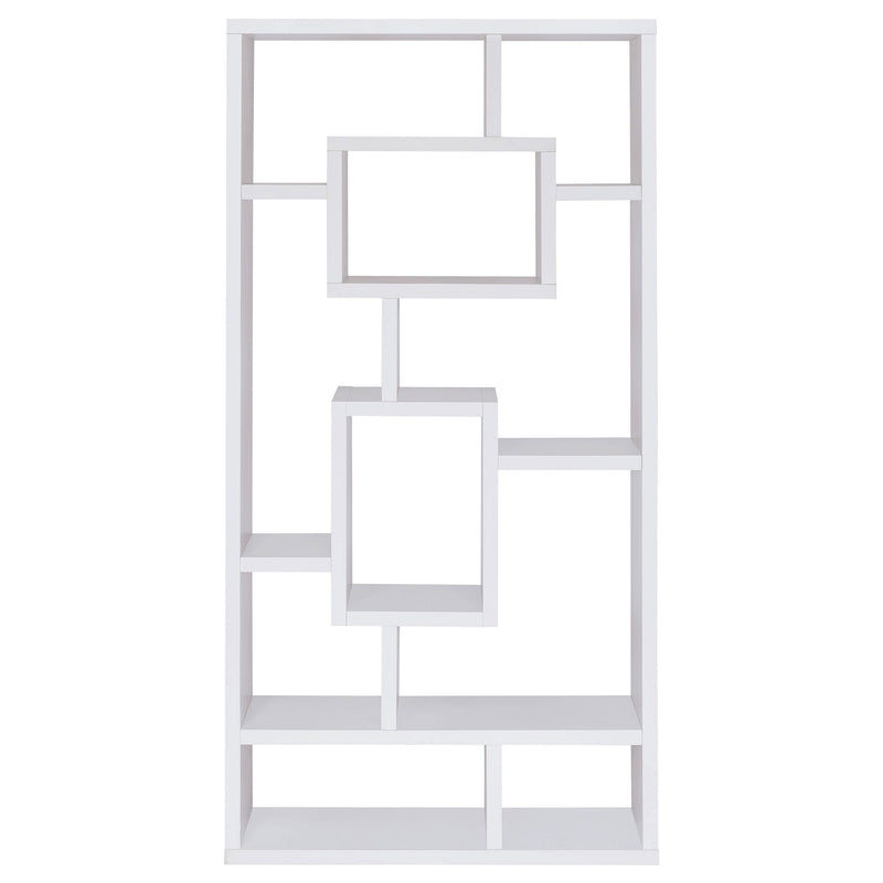 Corey 71-inch 8-shelf Bookshelf Cappuccino