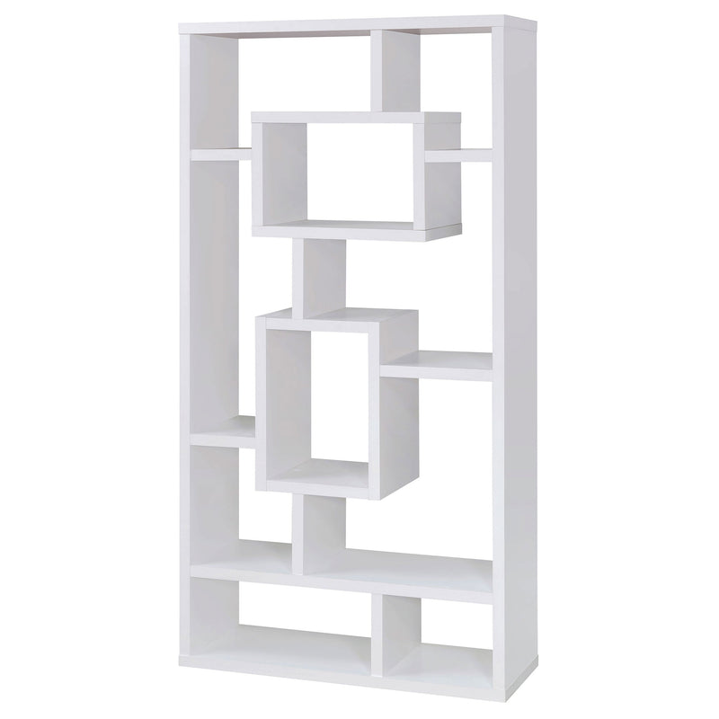 Corey 71-inch 8-shelf Bookshelf Cappuccino