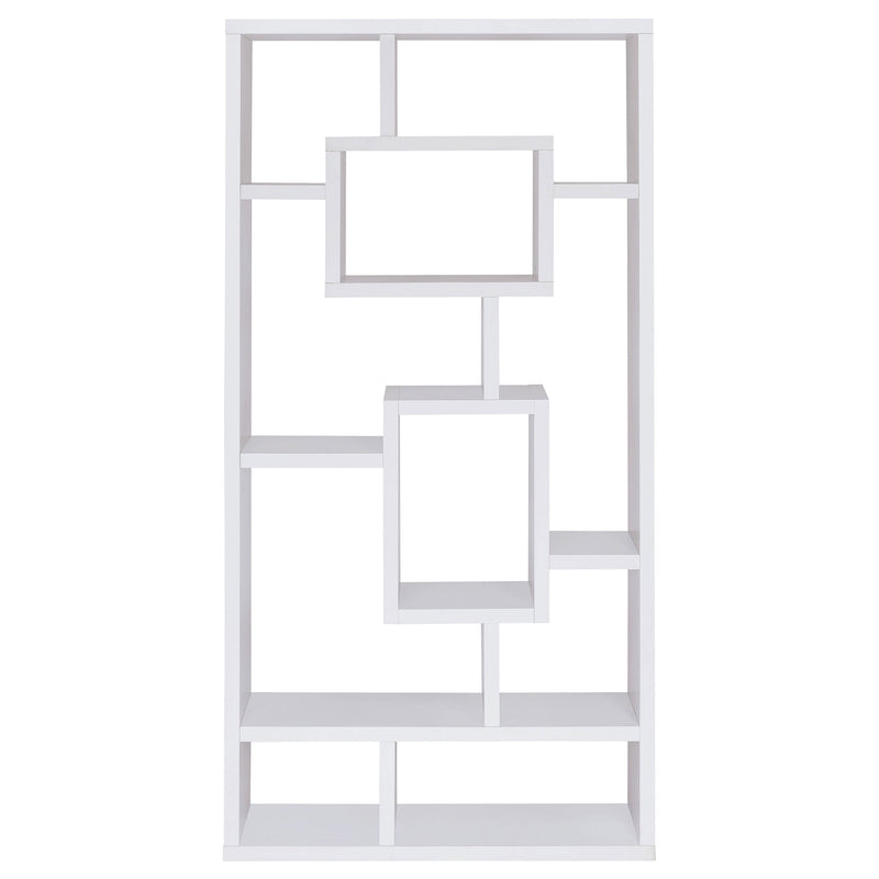 Corey 71-inch 8-shelf Bookshelf Cappuccino