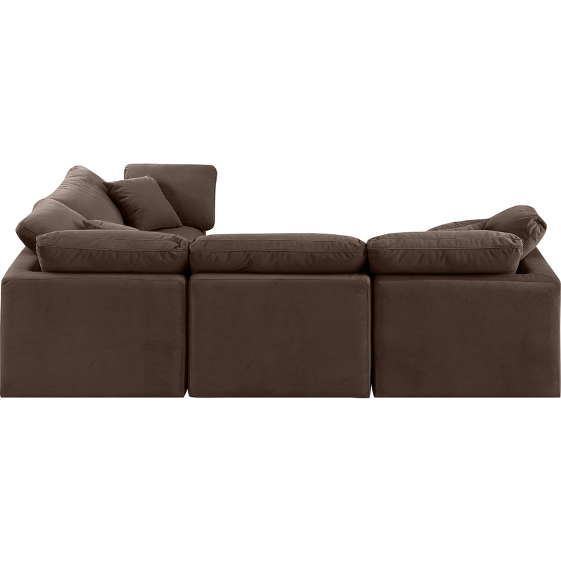 Diamond Modern Furniture Meridian Sectionals Stationary 147Brown-Sec4C IMAGE 5