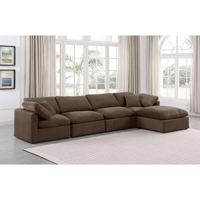 Diamond Modern Furniture Meridian Sectionals Stationary 147Brown-Sec5A IMAGE 2