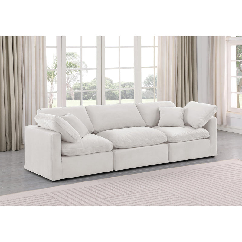 Diamond Modern Furniture Meridian Sofas Stationary 147Cream-S105 IMAGE 2