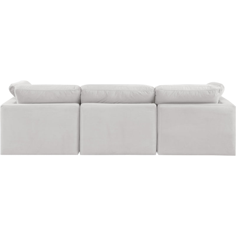 Diamond Modern Furniture Meridian Sofas Stationary 147Cream-S105 IMAGE 3