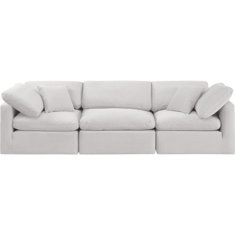 Diamond Modern Furniture Meridian Sofas Stationary 147Cream-S105 IMAGE 4