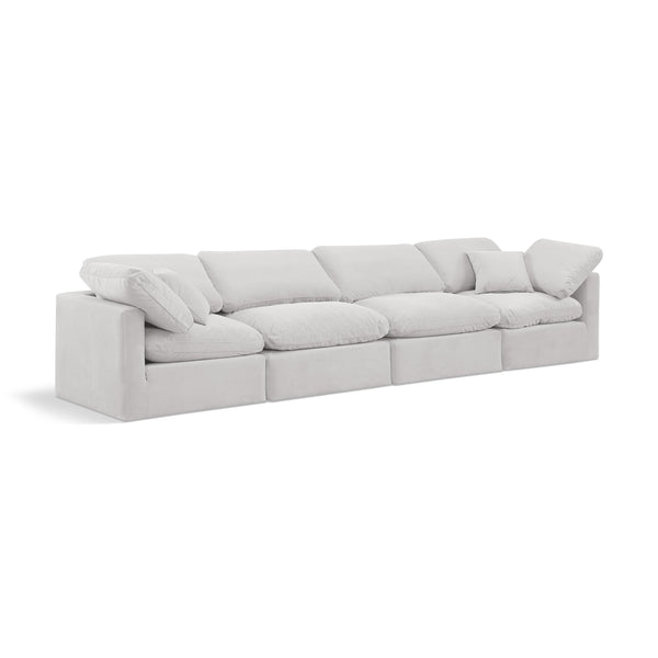 Diamond Modern Furniture Meridian Sofas Stationary 147Cream-S140 IMAGE 1