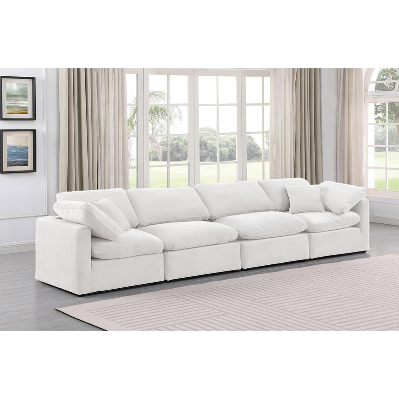 Diamond Modern Furniture Meridian Sofas Stationary 147Cream-S140 IMAGE 2