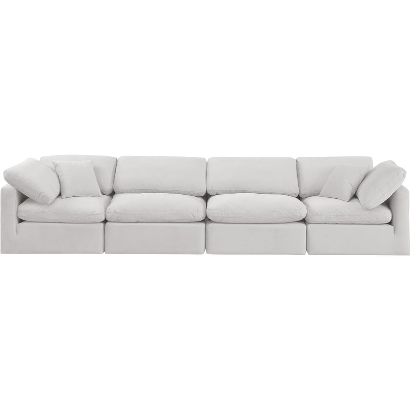 Diamond Modern Furniture Meridian Sofas Stationary 147Cream-S140 IMAGE 4