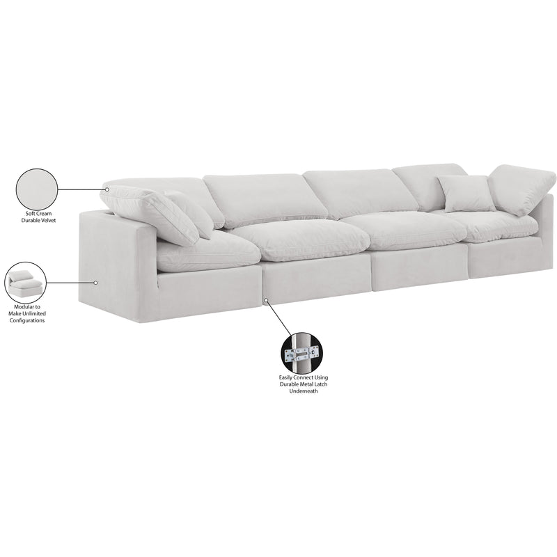 Diamond Modern Furniture Meridian Sofas Stationary 147Cream-S140 IMAGE 8
