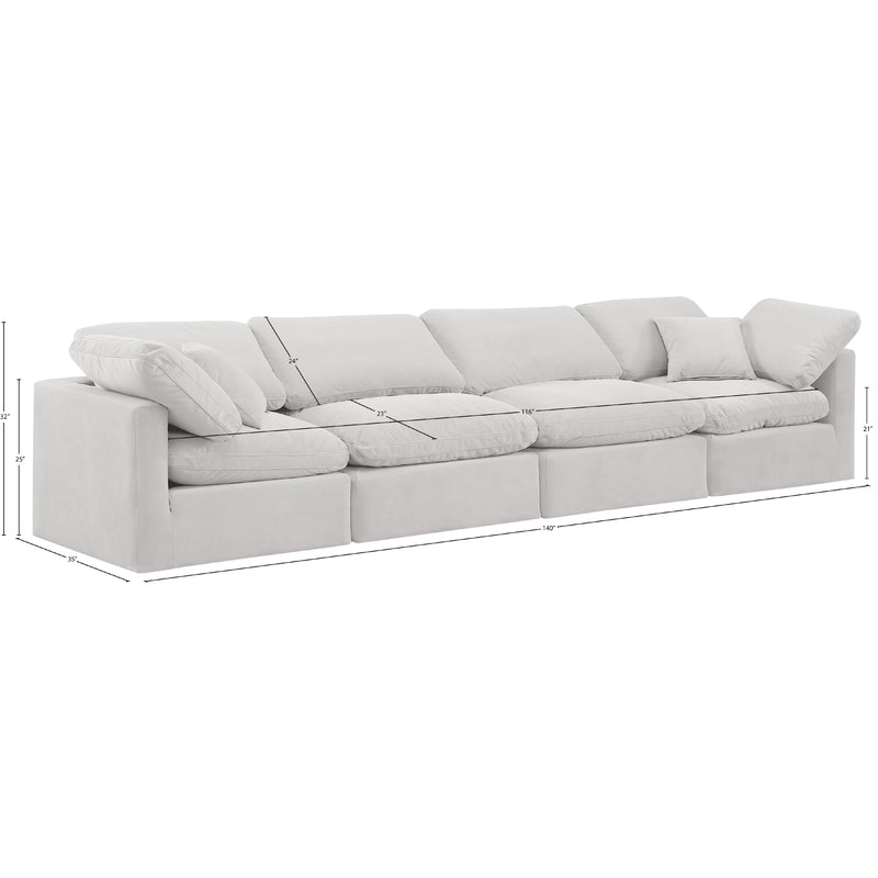Diamond Modern Furniture Meridian Sofas Stationary 147Cream-S140 IMAGE 9