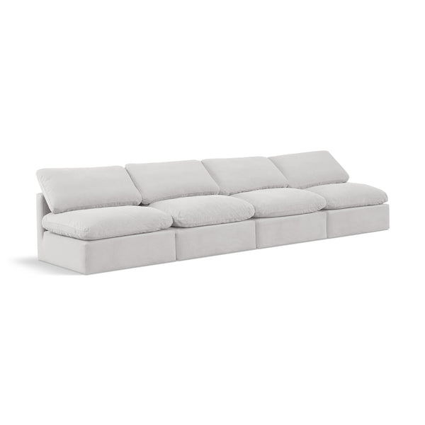 Diamond Modern Furniture Meridian Sofas Stationary 147Cream-S4 IMAGE 1