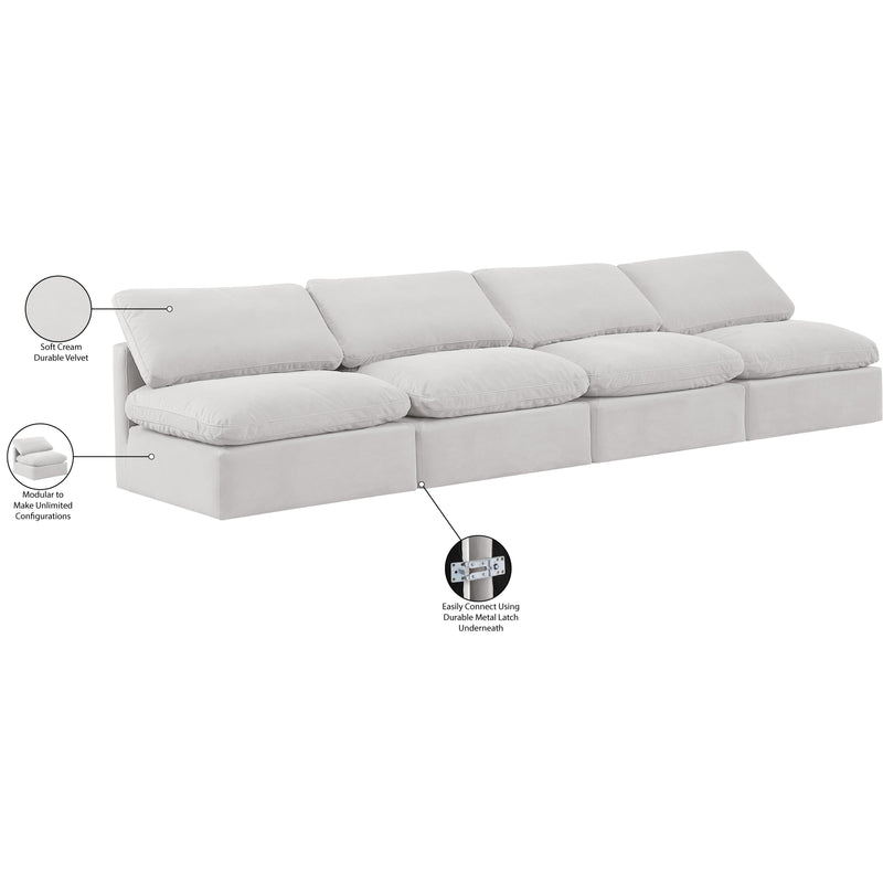 Diamond Modern Furniture Meridian Sofas Stationary 147Cream-S4 IMAGE 7
