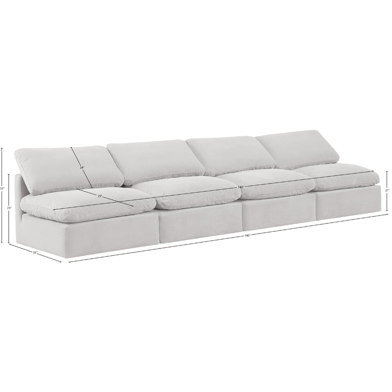 Diamond Modern Furniture Meridian Sofas Stationary 147Cream-S4 IMAGE 8