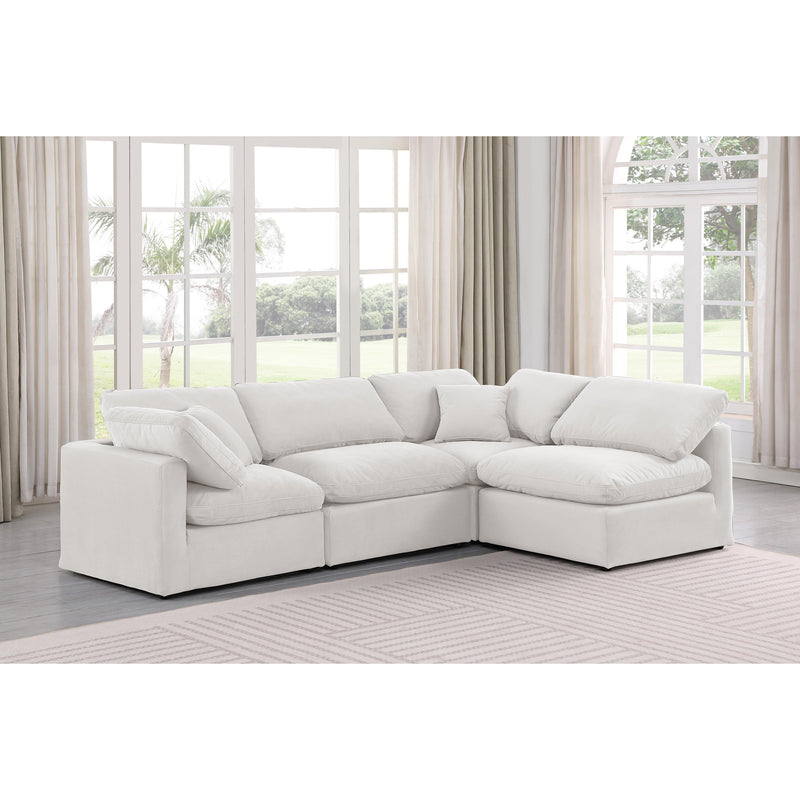 Diamond Modern Furniture Meridian Sectionals Stationary 147Cream-Sec4B IMAGE 2