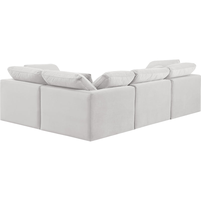 Diamond Modern Furniture Meridian Sectionals Stationary 147Cream-Sec4C IMAGE 3