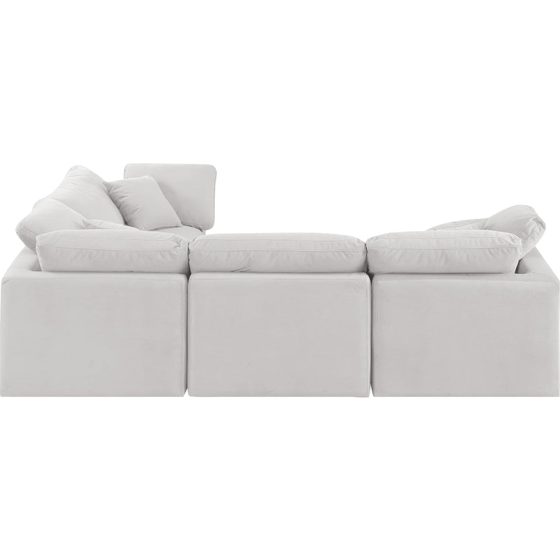 Diamond Modern Furniture Meridian Sectionals Stationary 147Cream-Sec4C IMAGE 5