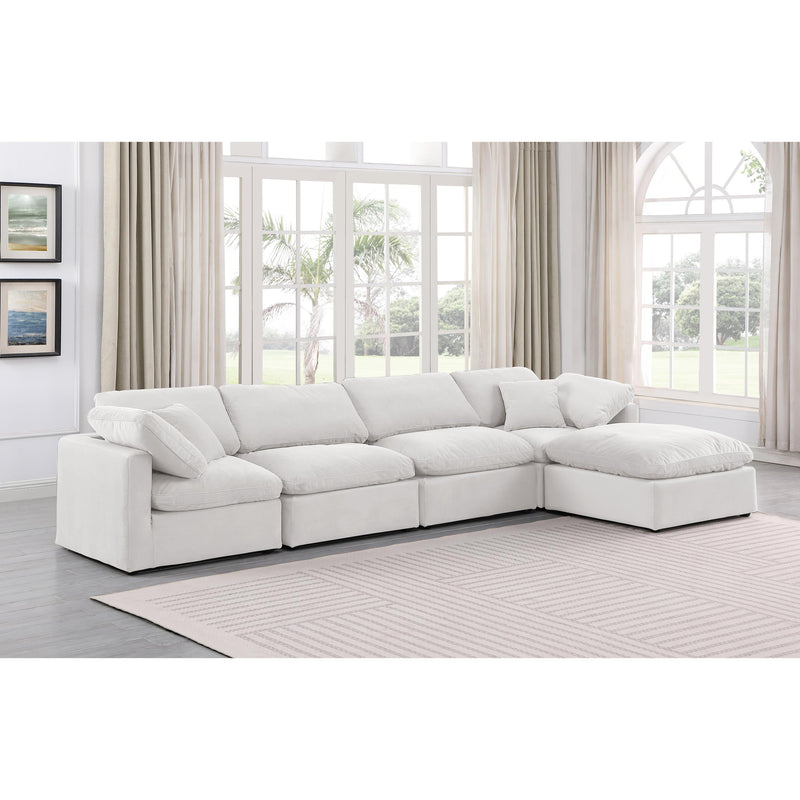 Diamond Modern Furniture Meridian Sectionals Stationary 147Cream-Sec5A IMAGE 2