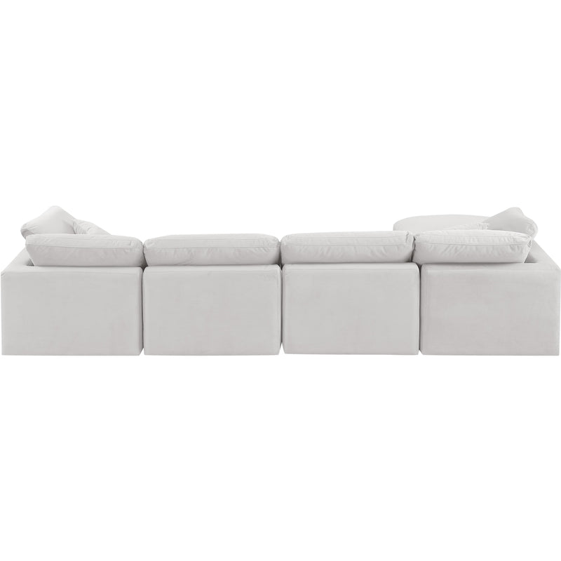 Diamond Modern Furniture Meridian Sectionals Stationary 147Cream-Sec5A IMAGE 3