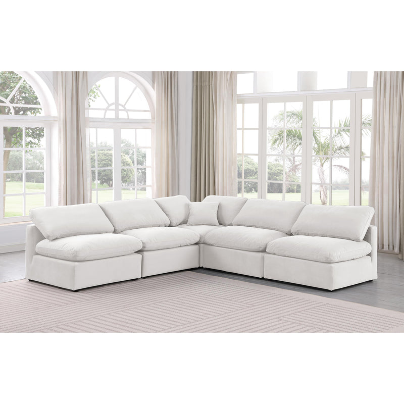Diamond Modern Furniture Meridian Sectionals Stationary 147Cream-Sec5B IMAGE 2