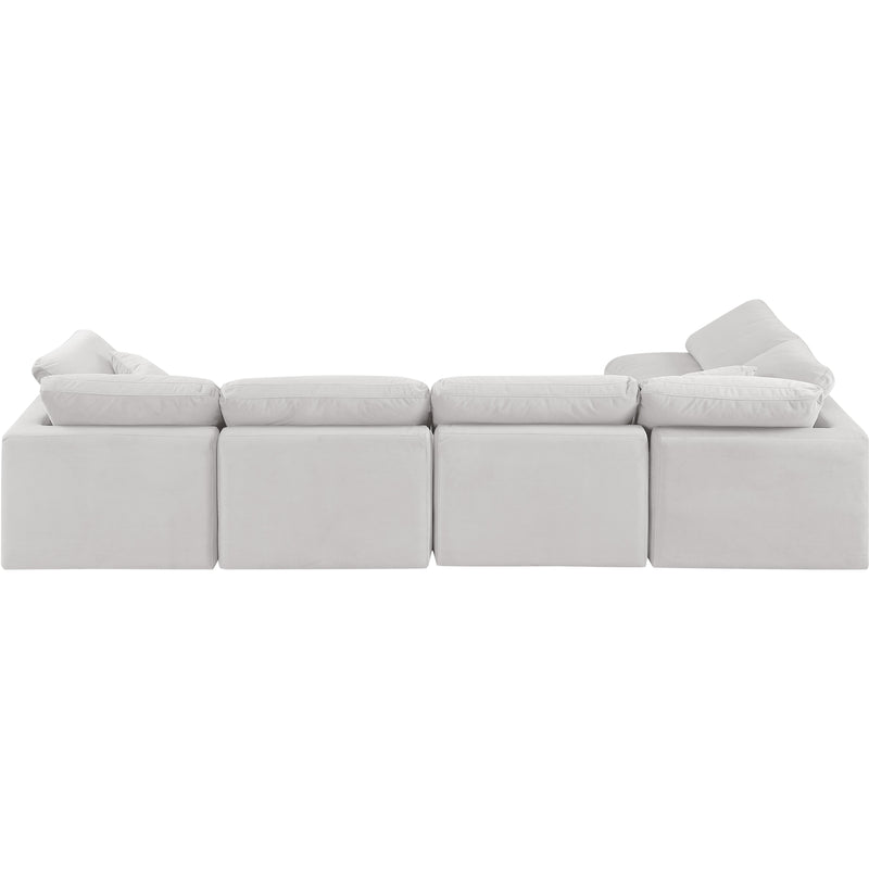 Diamond Modern Furniture Meridian Sectionals Stationary 147Cream-Sec5D IMAGE 3