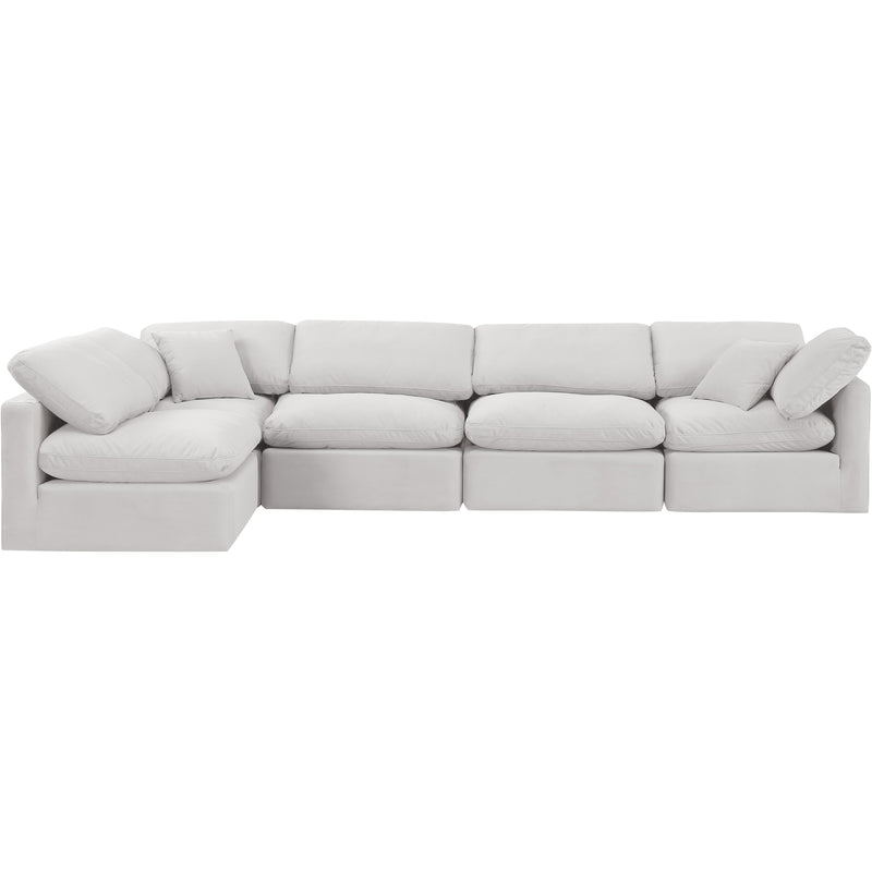 Diamond Modern Furniture Meridian Sectionals Stationary 147Cream-Sec5D IMAGE 4
