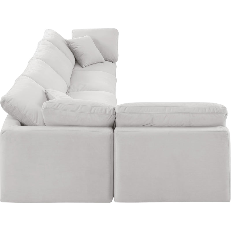Diamond Modern Furniture Meridian Sectionals Stationary 147Cream-Sec5D IMAGE 5