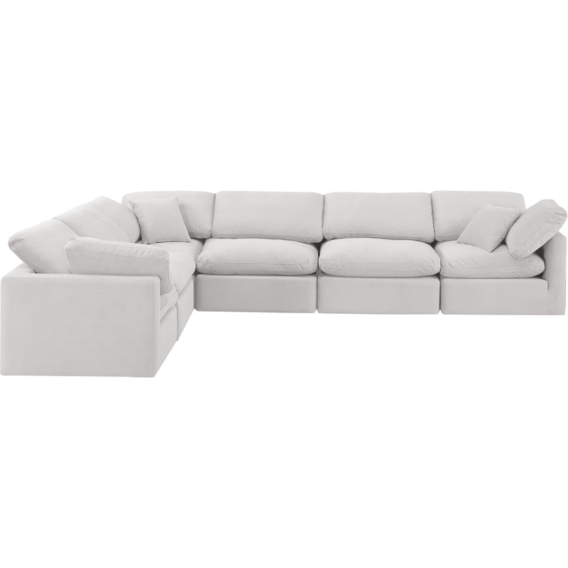 Diamond Modern Furniture Meridian Sectionals Stationary 147Cream-Sec6A IMAGE 4