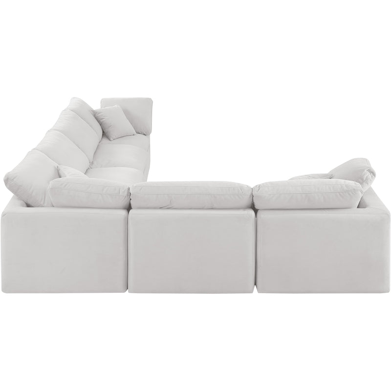 Diamond Modern Furniture Meridian Sectionals Stationary 147Cream-Sec6A IMAGE 5