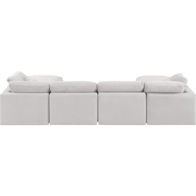 Diamond Modern Furniture Meridian Sectionals Stationary 147Cream-Sec6B IMAGE 3
