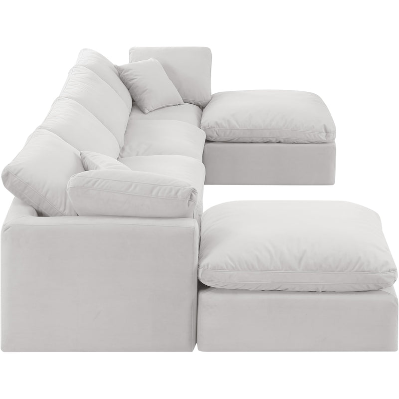 Diamond Modern Furniture Meridian Sectionals Stationary 147Cream-Sec6B IMAGE 5