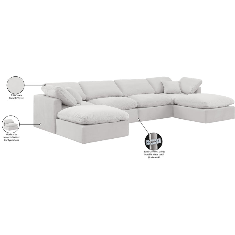 Diamond Modern Furniture Meridian Sectionals Stationary 147Cream-Sec6B IMAGE 7