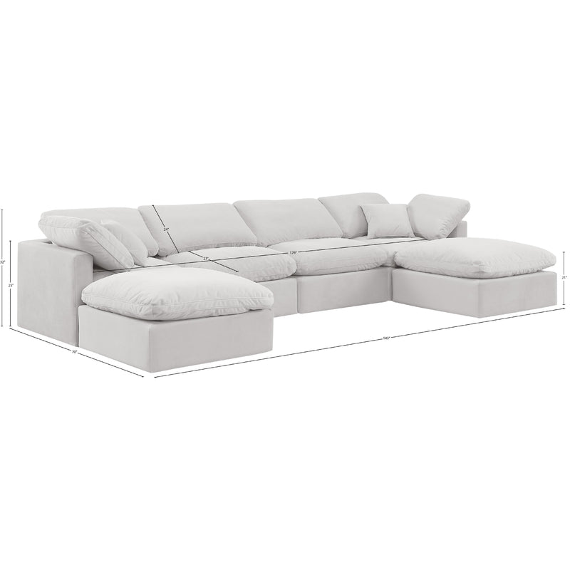 Diamond Modern Furniture Meridian Sectionals Stationary 147Cream-Sec6B IMAGE 8