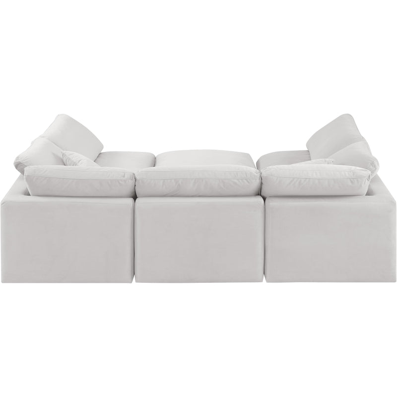 Diamond Modern Furniture Meridian Sectionals Stationary 147Cream-Sec6C IMAGE 3