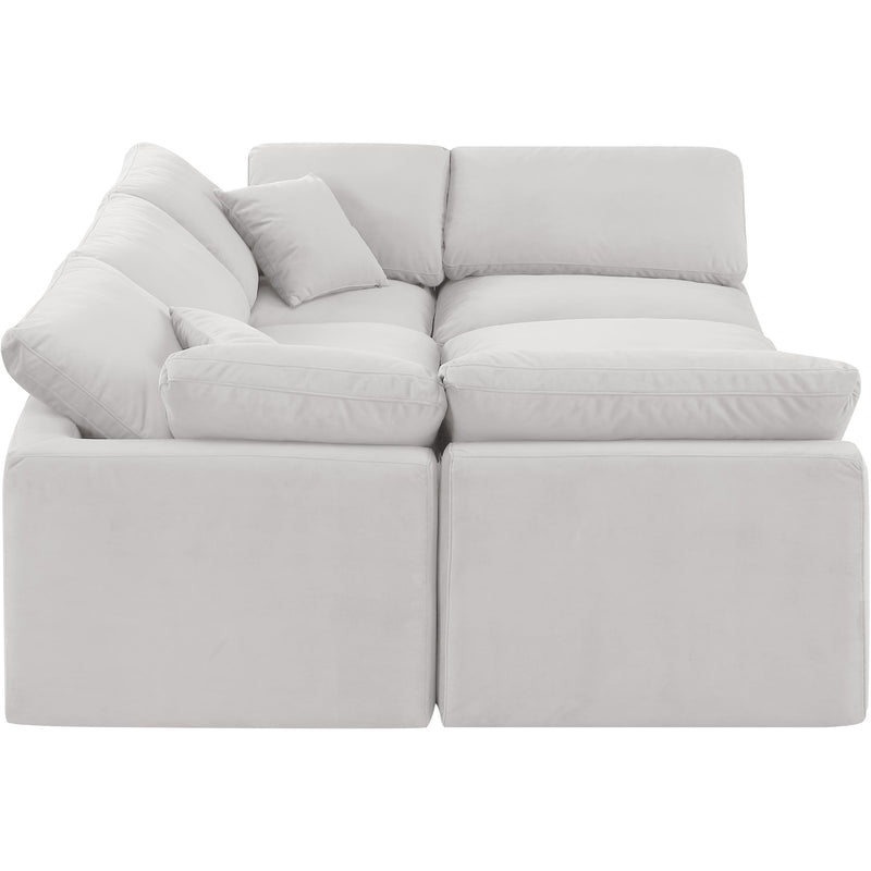 Diamond Modern Furniture Meridian Sectionals Stationary 147Cream-Sec6C IMAGE 5