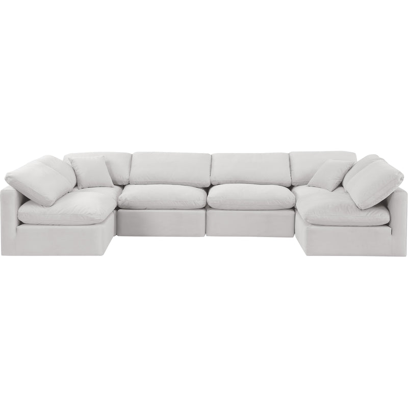 Diamond Modern Furniture Meridian Sectionals Stationary 147Cream-Sec6D IMAGE 4