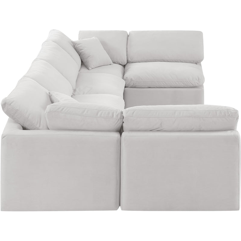 Diamond Modern Furniture Meridian Sectionals Stationary 147Cream-Sec6D IMAGE 5