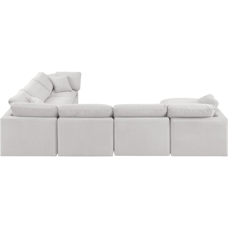 Diamond Modern Furniture Meridian Sectionals Stationary 147Cream-Sec7A IMAGE 3