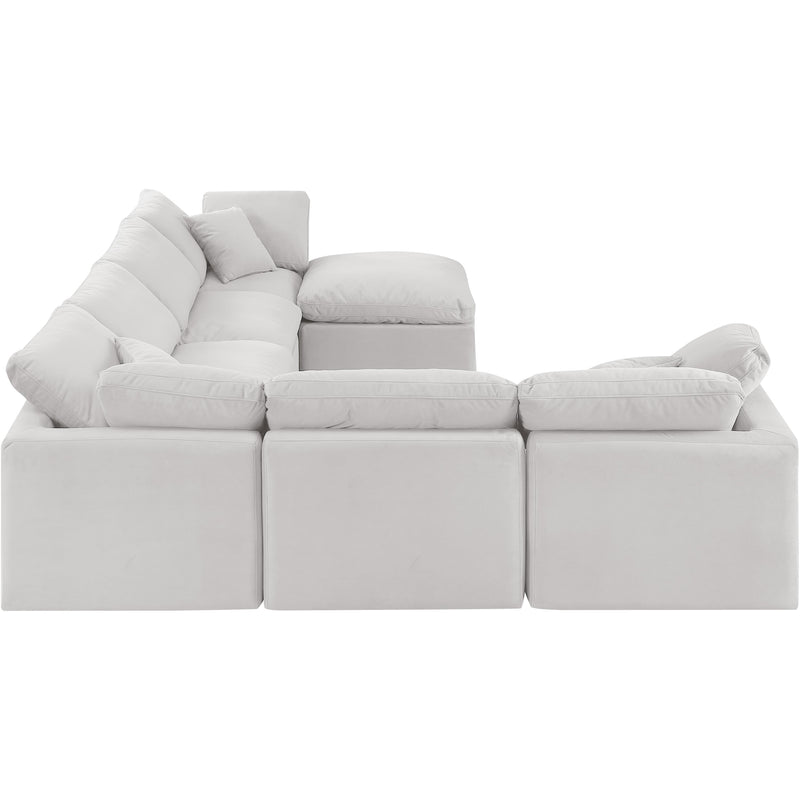 Diamond Modern Furniture Meridian Sectionals Stationary 147Cream-Sec7A IMAGE 5