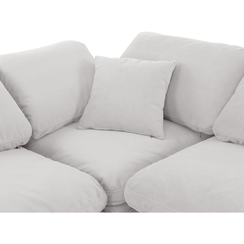 Diamond Modern Furniture Meridian Sectionals Stationary 147Cream-Sec7A IMAGE 8