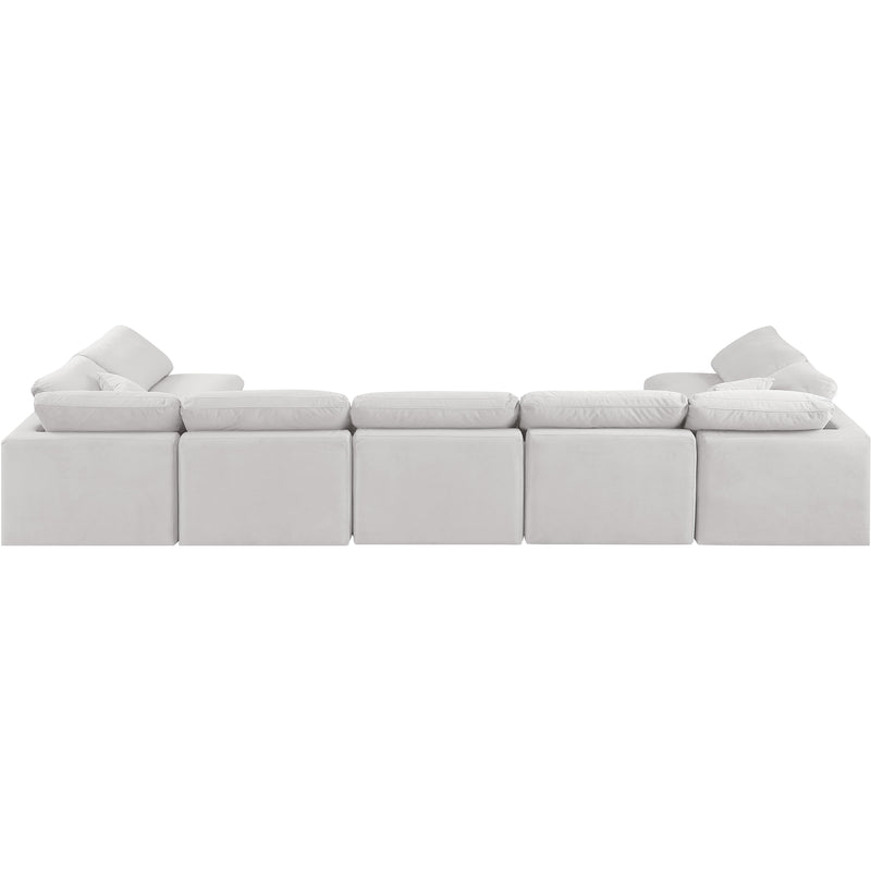 Diamond Modern Furniture Meridian Sectionals Stationary 147Cream-Sec7B IMAGE 3