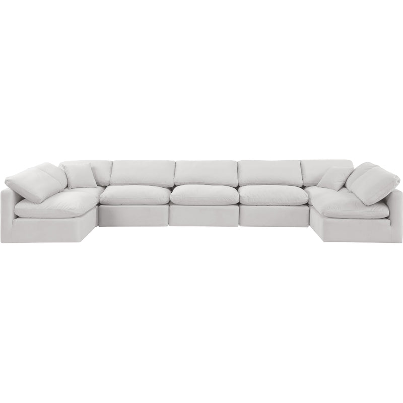 Diamond Modern Furniture Meridian Sectionals Stationary 147Cream-Sec7B IMAGE 4