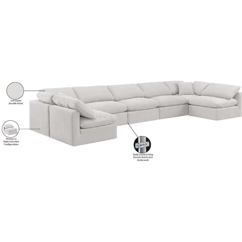 Diamond Modern Furniture Meridian Sectionals Stationary 147Cream-Sec7B IMAGE 8