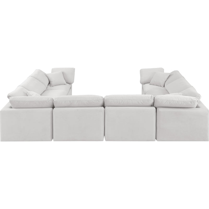 Diamond Modern Furniture Meridian Sectionals Stationary 147Cream-Sec8A IMAGE 3