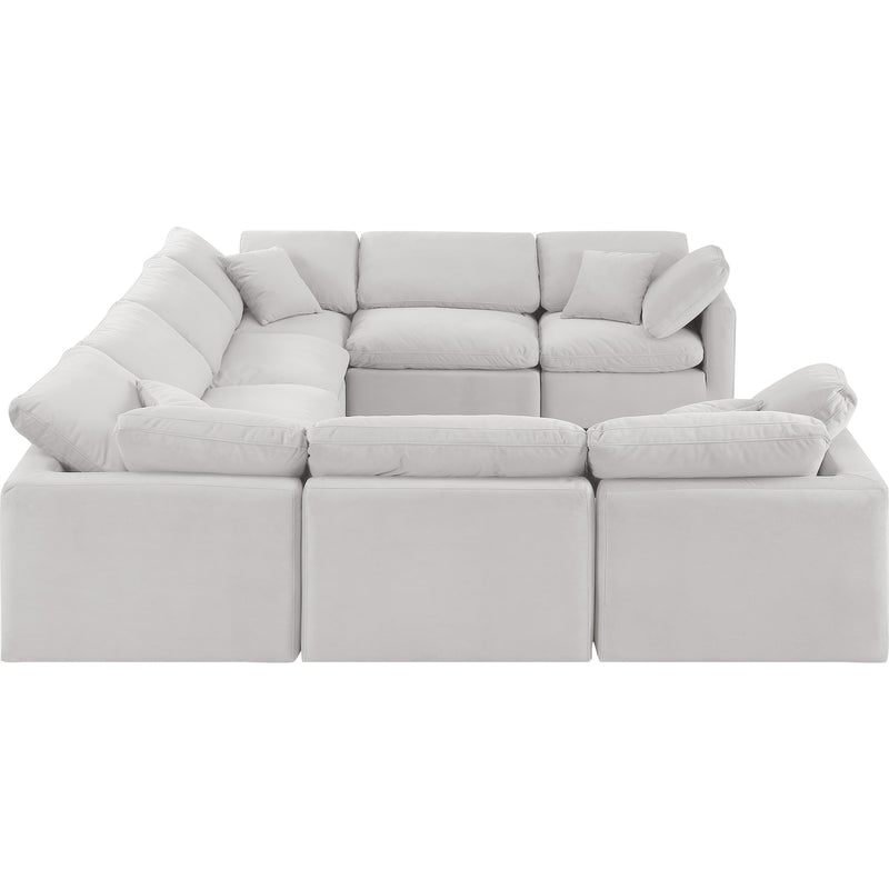 Diamond Modern Furniture Meridian Sectionals Stationary 147Cream-Sec8A IMAGE 5