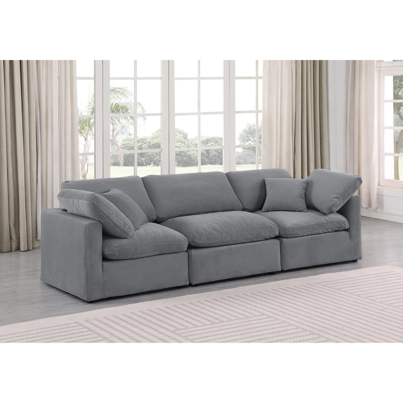 Diamond Modern Furniture Meridian Sofas Stationary 147Grey-S105 IMAGE 2