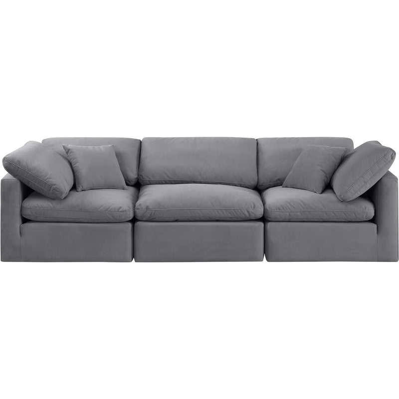 Diamond Modern Furniture Meridian Sofas Stationary 147Grey-S105 IMAGE 4