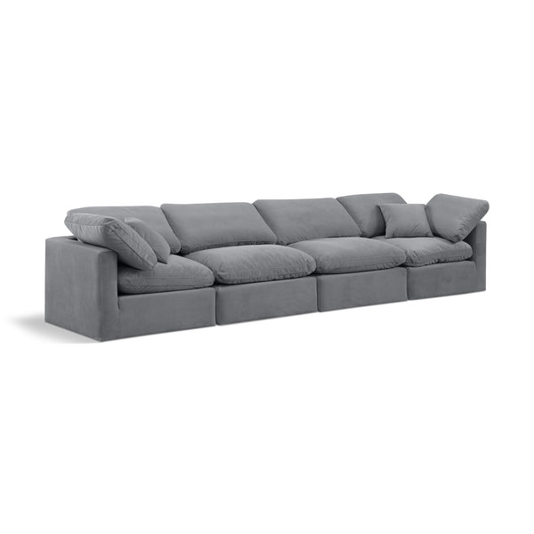 Diamond Modern Furniture Meridian Sofas Stationary 147Grey-S140 IMAGE 1
