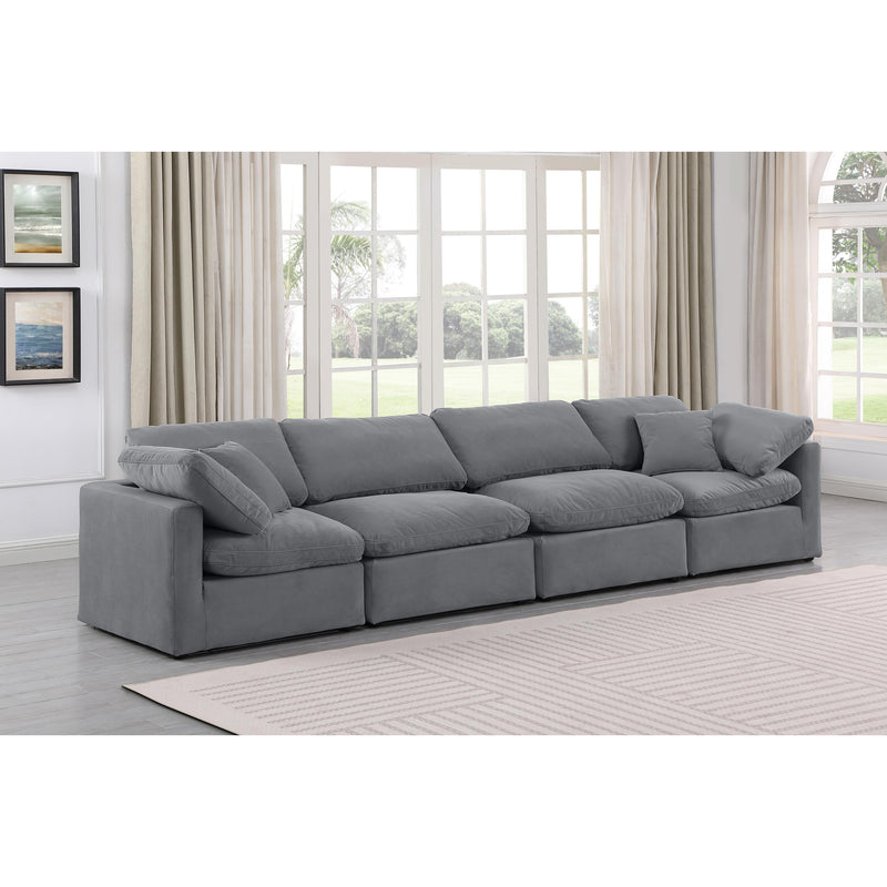 Diamond Modern Furniture Meridian Sofas Stationary 147Grey-S140 IMAGE 2